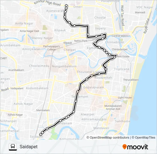 23C Bus Line Map