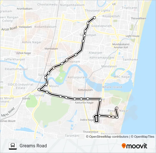 23C Bus Line Map
