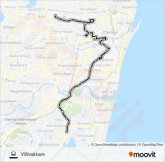 23V Bus Line Map