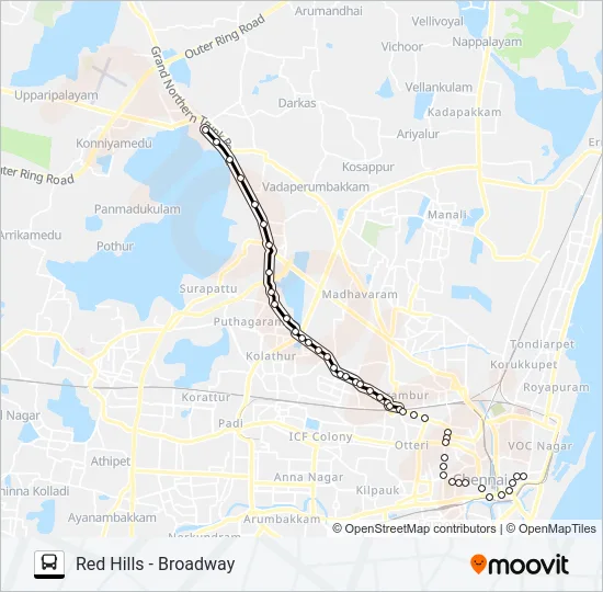 242 Bus Line Map