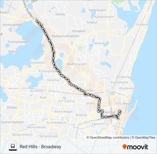242 Bus Line Map