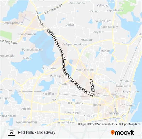 242 Bus Line Map