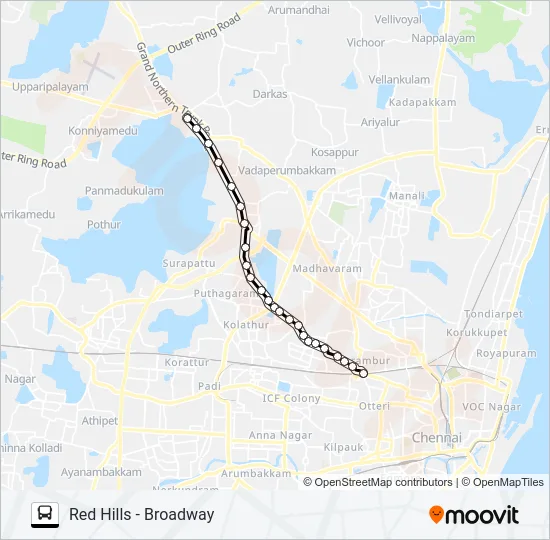 242 Bus Line Map