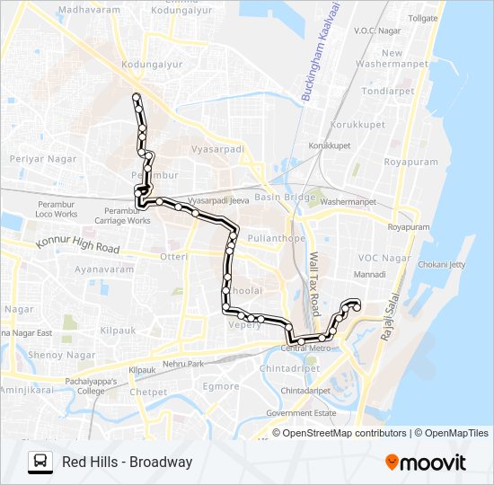 242 Bus Line Map