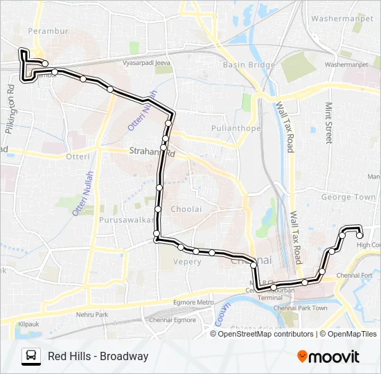 242 Bus Line Map