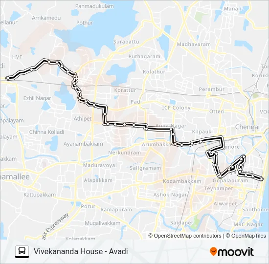 24C Bus Line Map