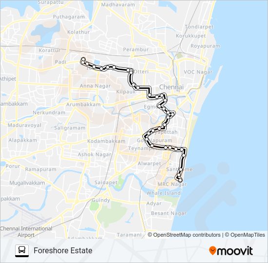 27D Bus Line Map