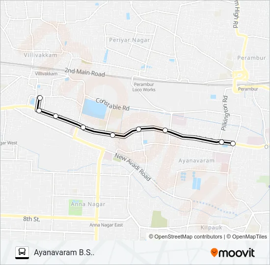 27D Bus Line Map