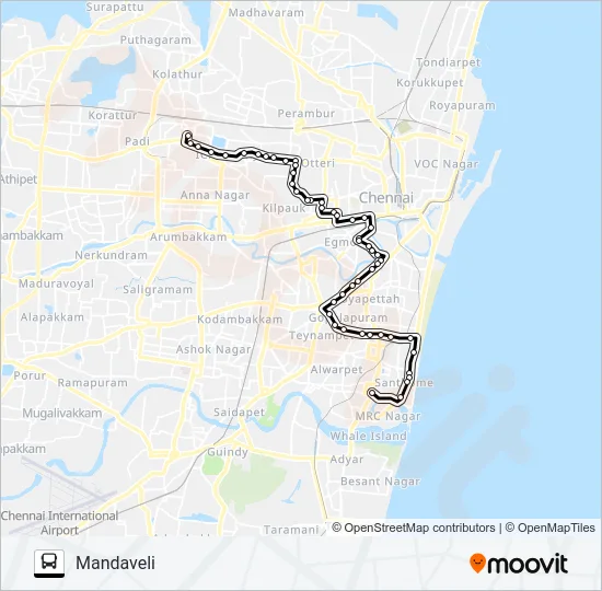 27D Bus Line Map