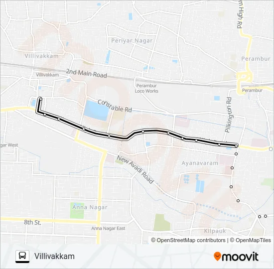27D Bus Line Map
