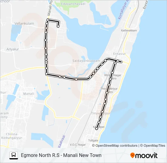 28A Bus Line Map