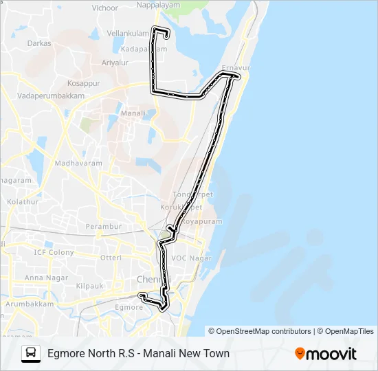 28A Bus Line Map