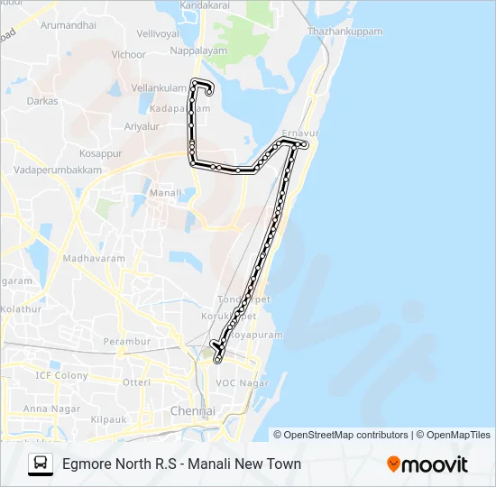 28A Bus Line Map