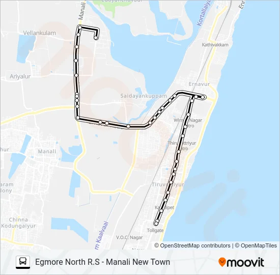 28A Bus Line Map
