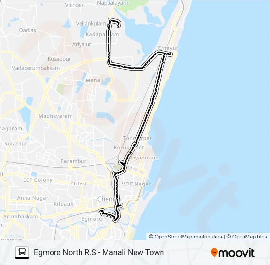 28A Bus Line Map