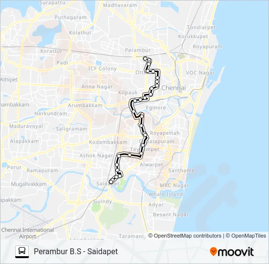 29B Bus Line Map