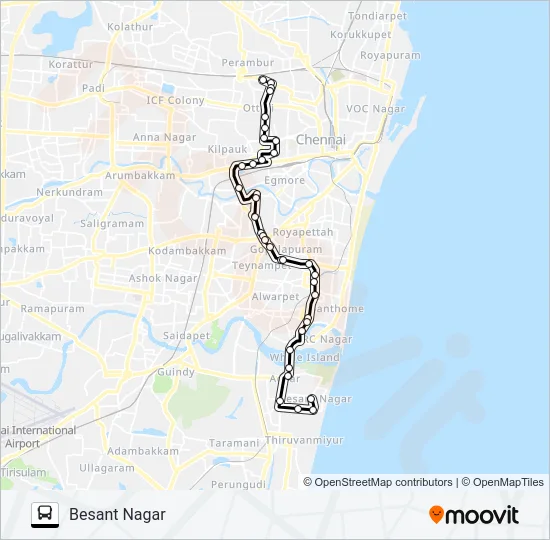 29C Bus Line Map