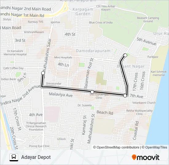 29C Bus Line Map