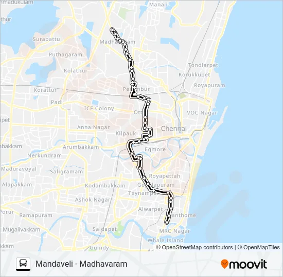 29J Bus Line Map