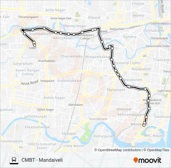 29K Bus Line Map