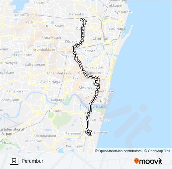 29T Bus Line Map