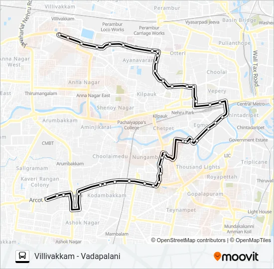 37C Bus Line Map