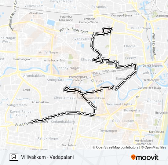 37C Bus Line Map