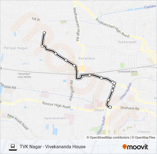 38C Bus Line Map