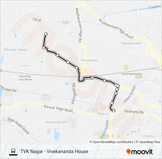 38C Bus Line Map