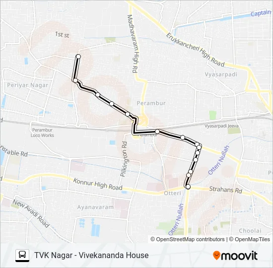 38C Bus Line Map