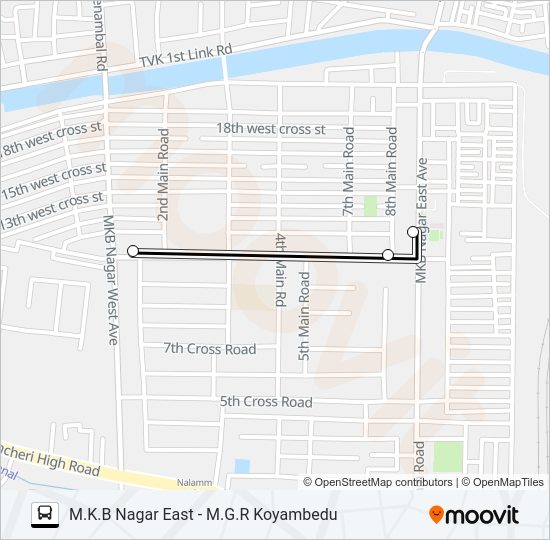 46G bus Line Map