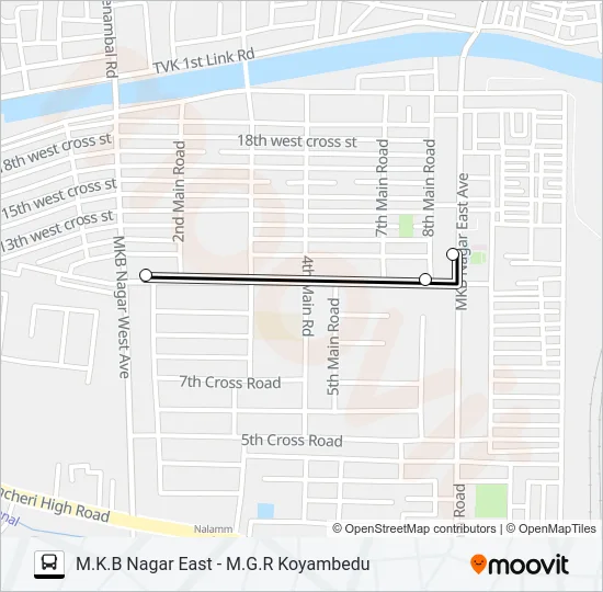 46G Bus Line Map