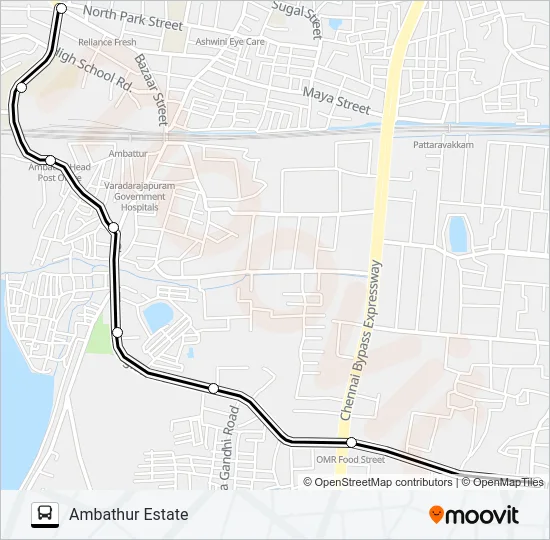47C Bus Line Map