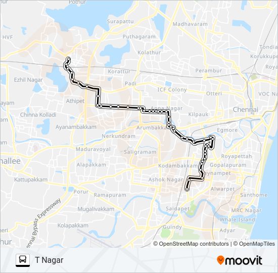 47C Bus Line Map