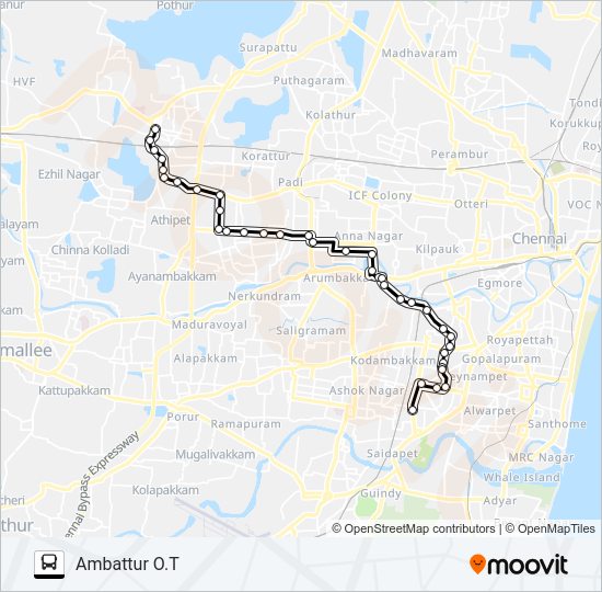 47C Bus Line Map