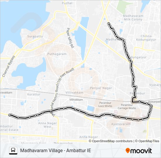 48A Bus Line Map