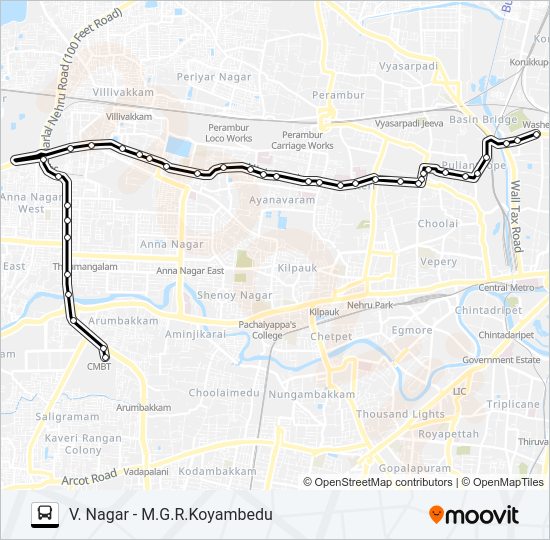 48C Bus Line Map