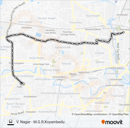 48C Bus Line Map