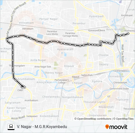 48C Bus Line Map