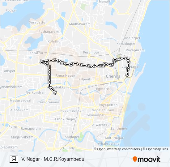 48C Bus Line Map