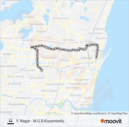 48C Bus Line Map