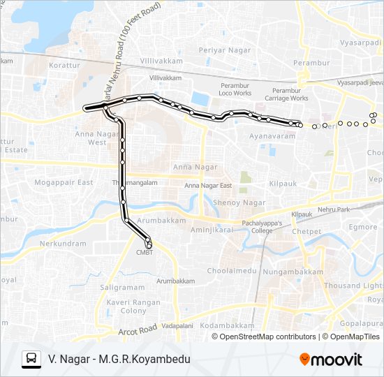 48C Bus Line Map