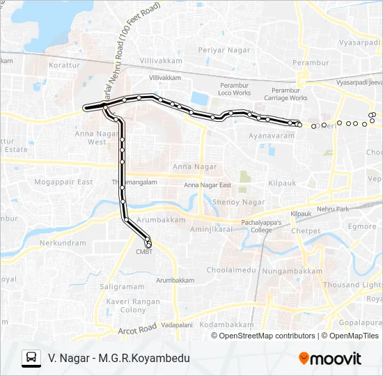 48C Bus Line Map