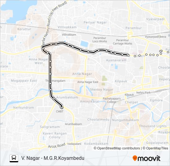 48C Bus Line Map