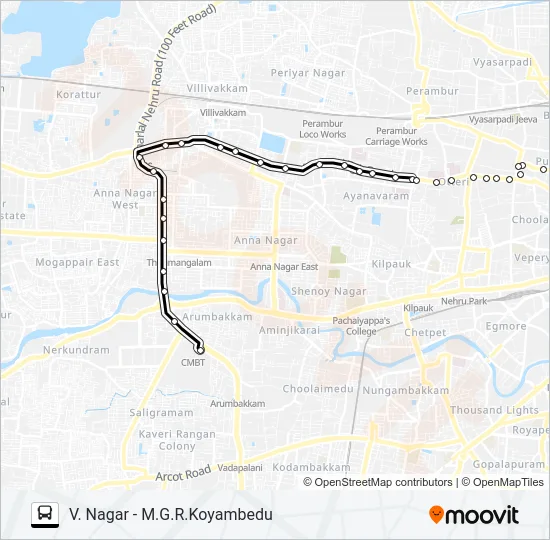 48C Bus Line Map