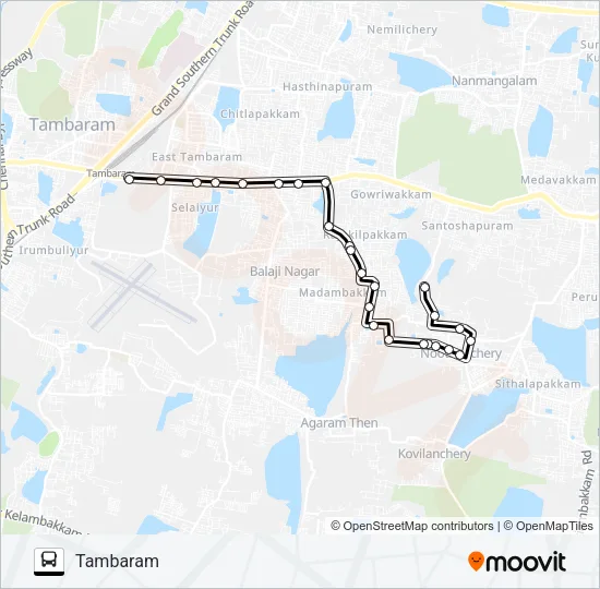 51G Bus Line Map