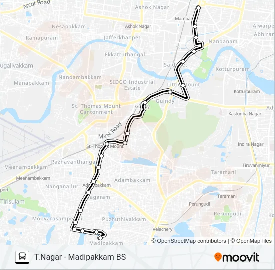 51M Bus Line Map