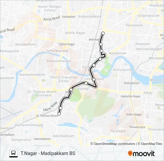 51M Bus Line Map