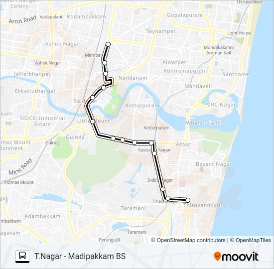 51M Bus Line Map