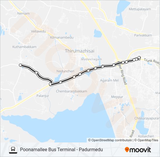 53G bus Line Map